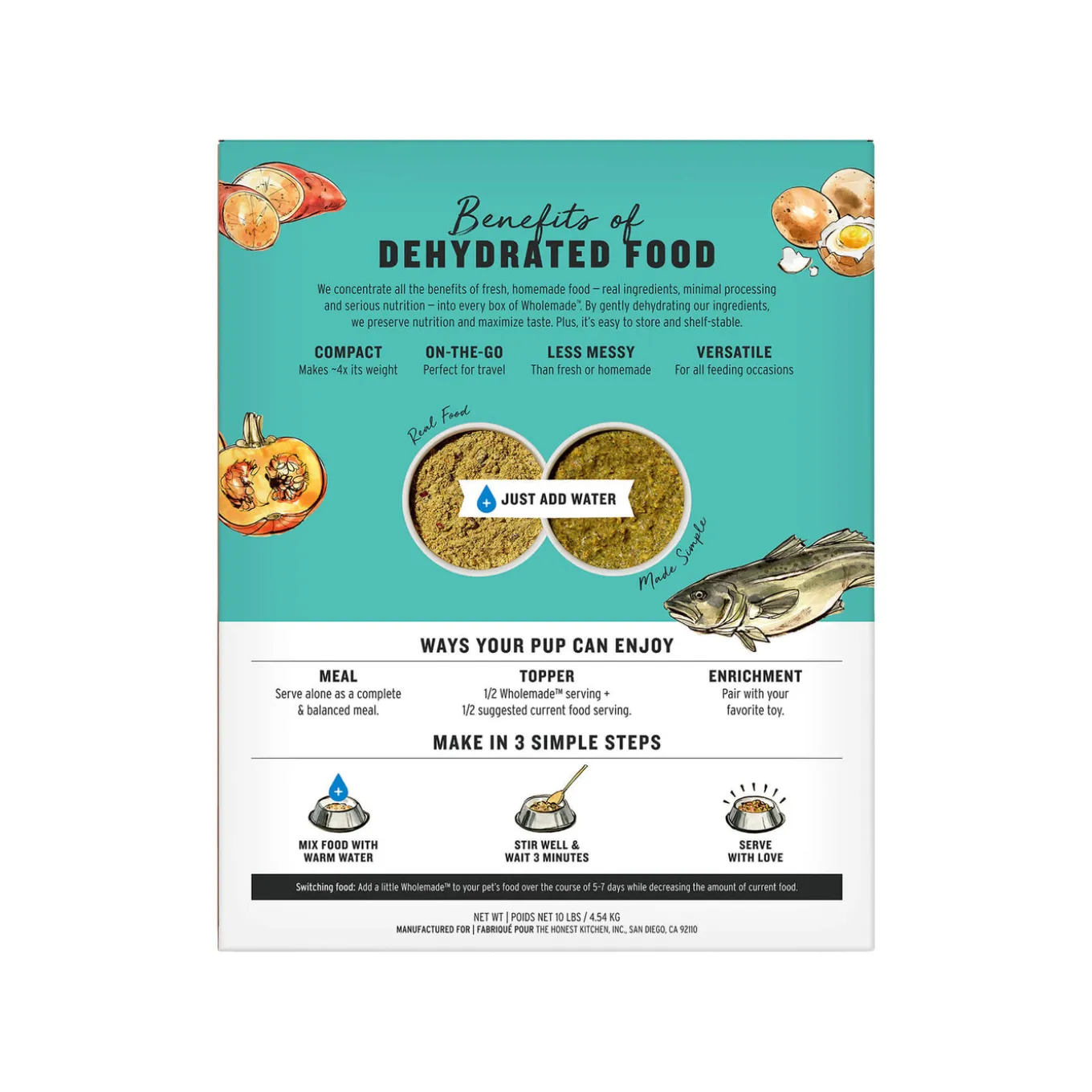 The Honest Kitchen Wholemade Grain Free Dehydrated Dog Food