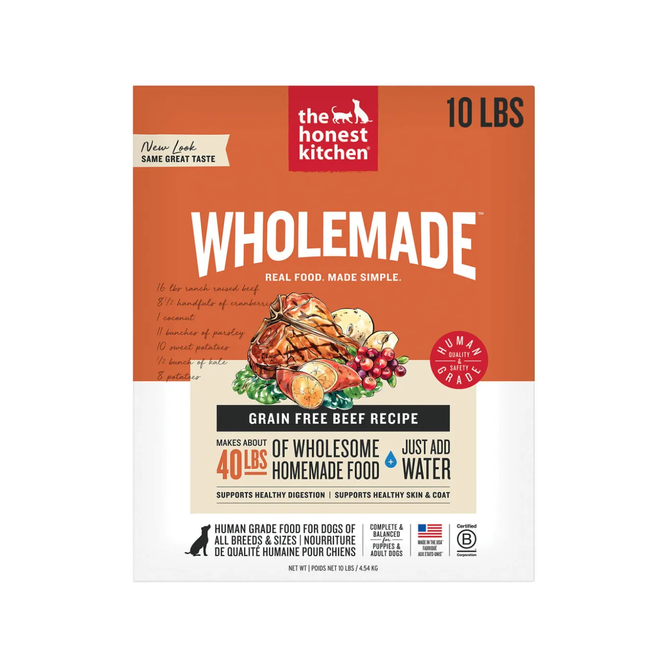 The Honest Kitchen Wholemade Grain Free Dehydrated Dog Food
