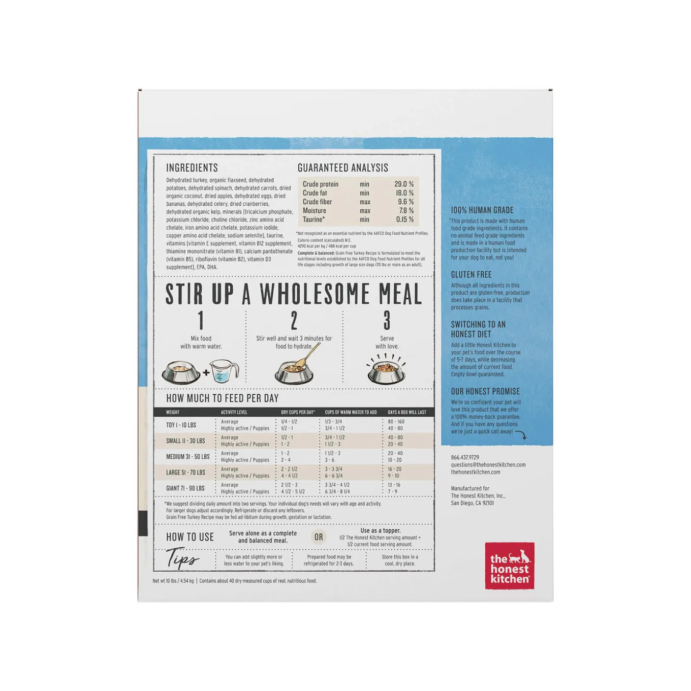 The Honest Kitchen Wholemade Grain Free Dehydrated Dog Food