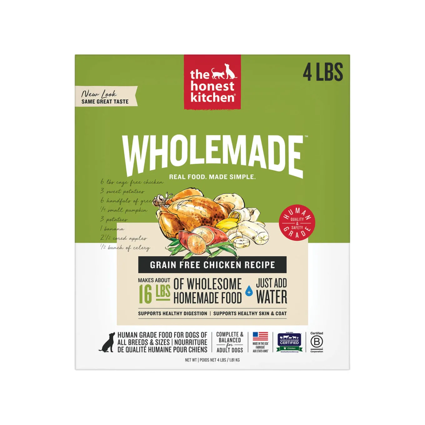 The Honest Kitchen Wholemade Grain Free Dehydrated Dog Food