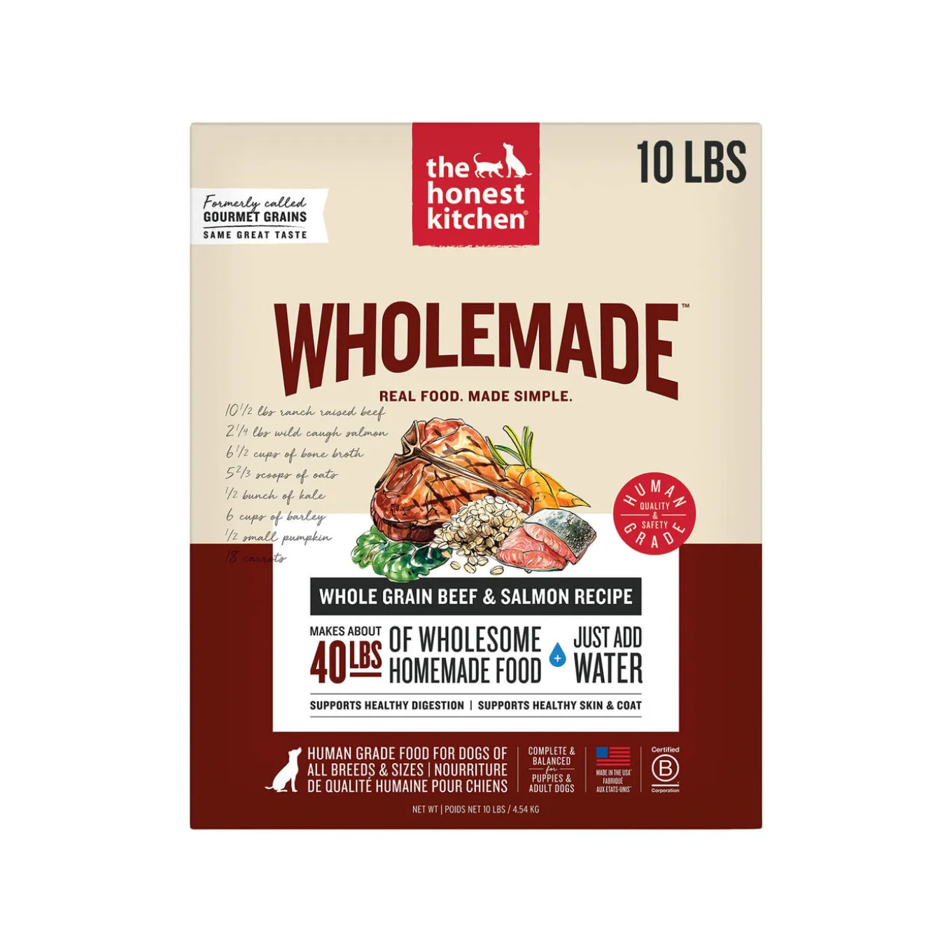 The Honest Kitchen Wholemade Gourmet Grains Dehydrated Dog Food
