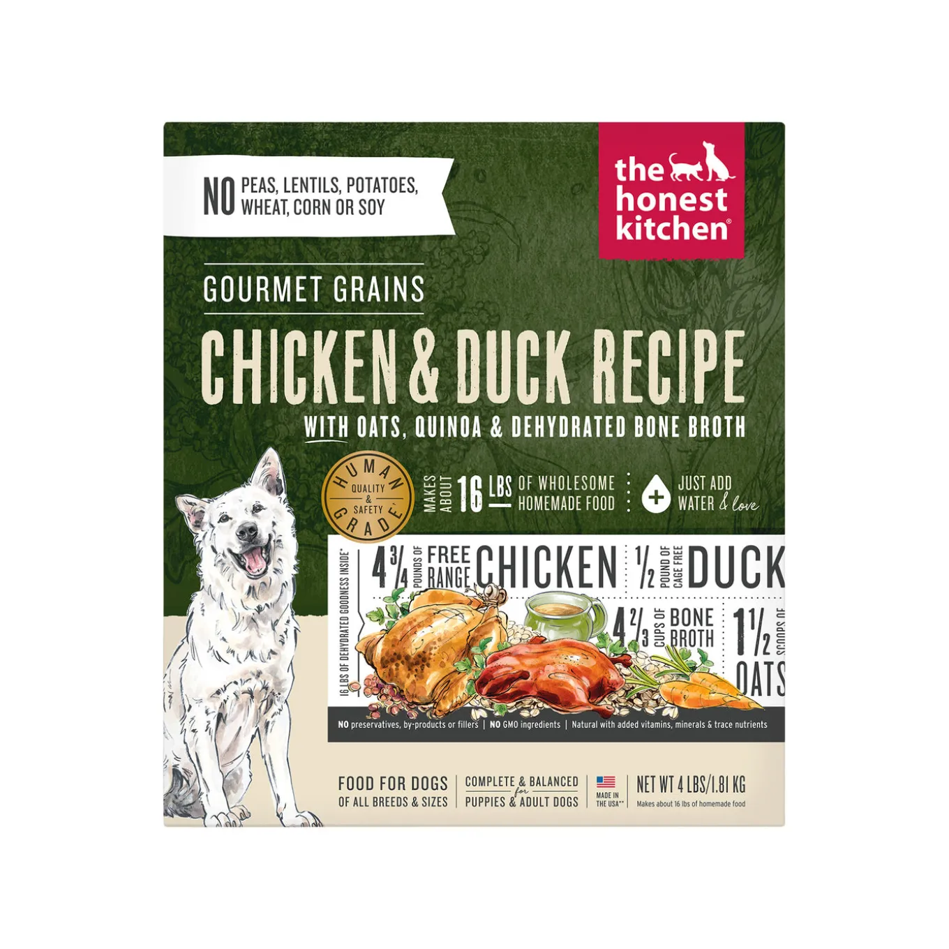 The Honest Kitchen Wholemade Gourmet Grains Dehydrated Dog Food