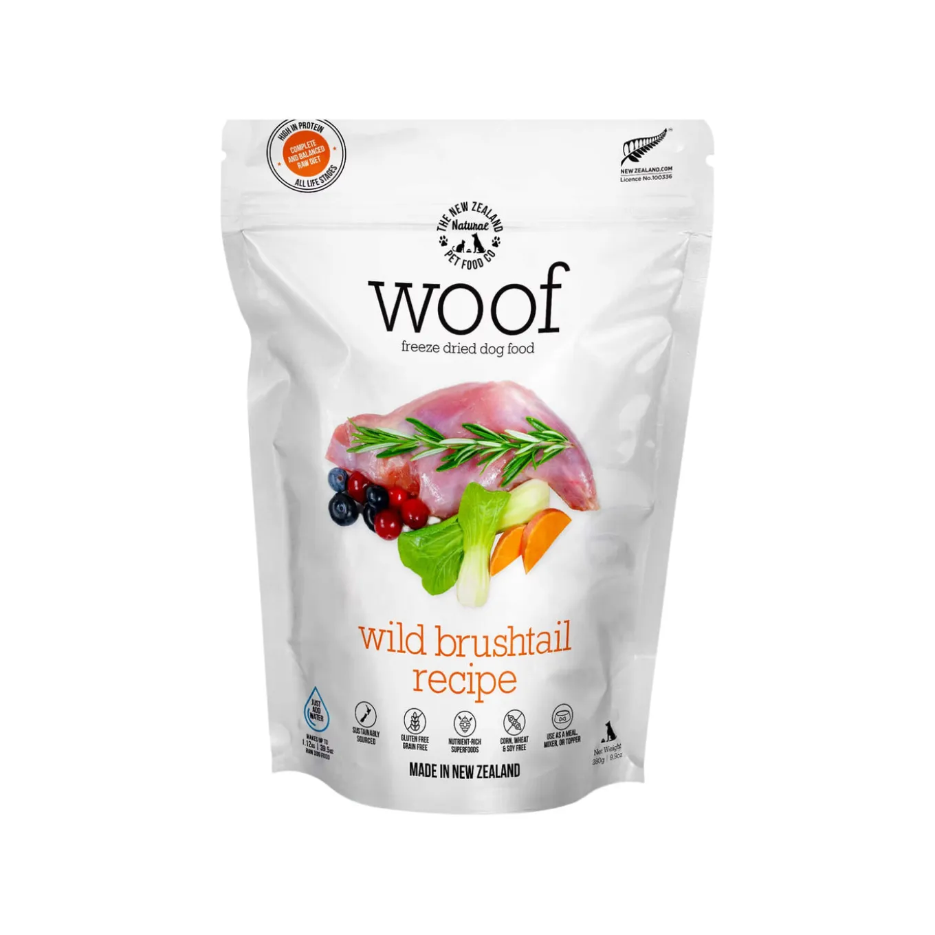 The New Zealand Natural Pet Food Co. WOOF Freeze Dried Dog Food