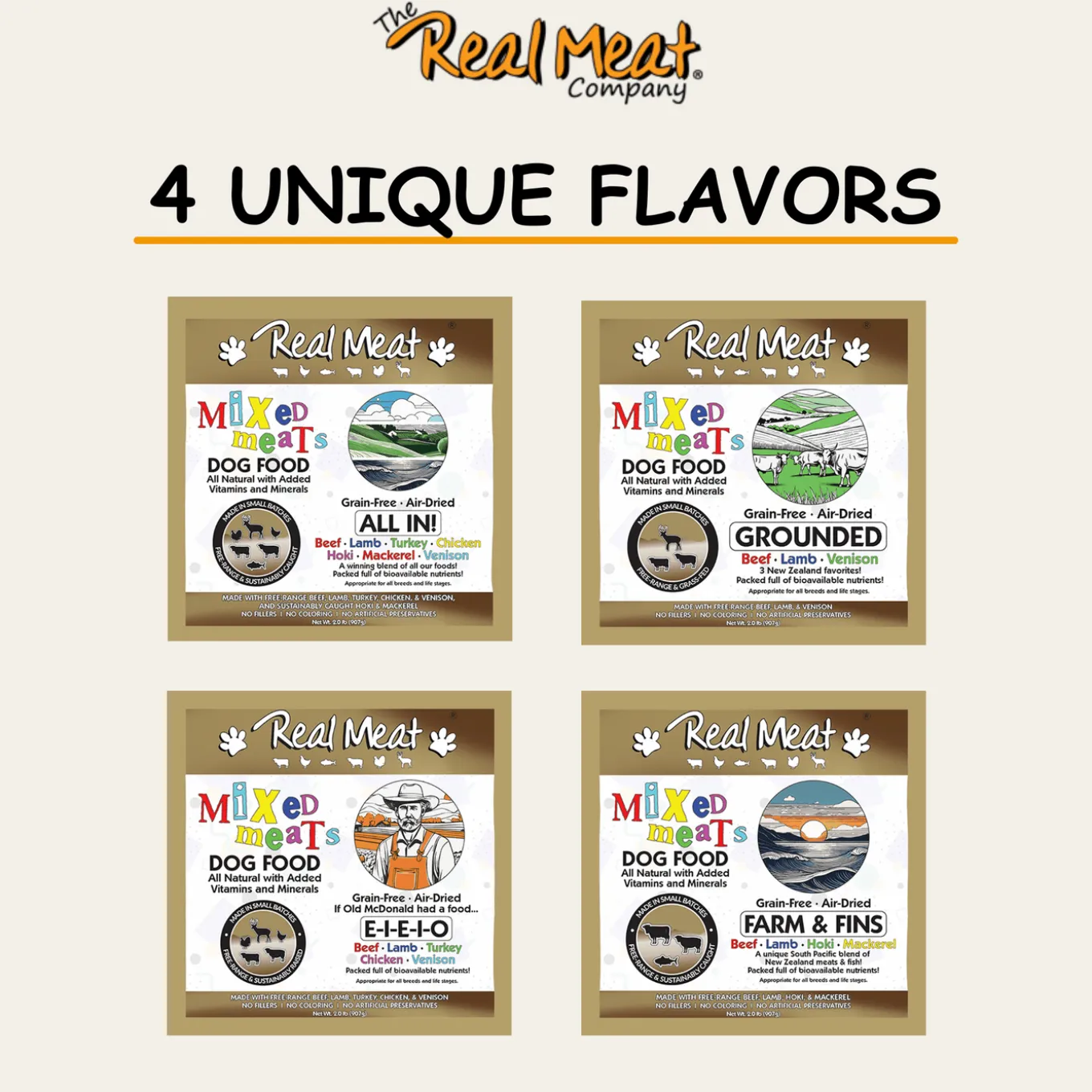 The Real Meat Company Mixed Meats Air Dried Dog Food