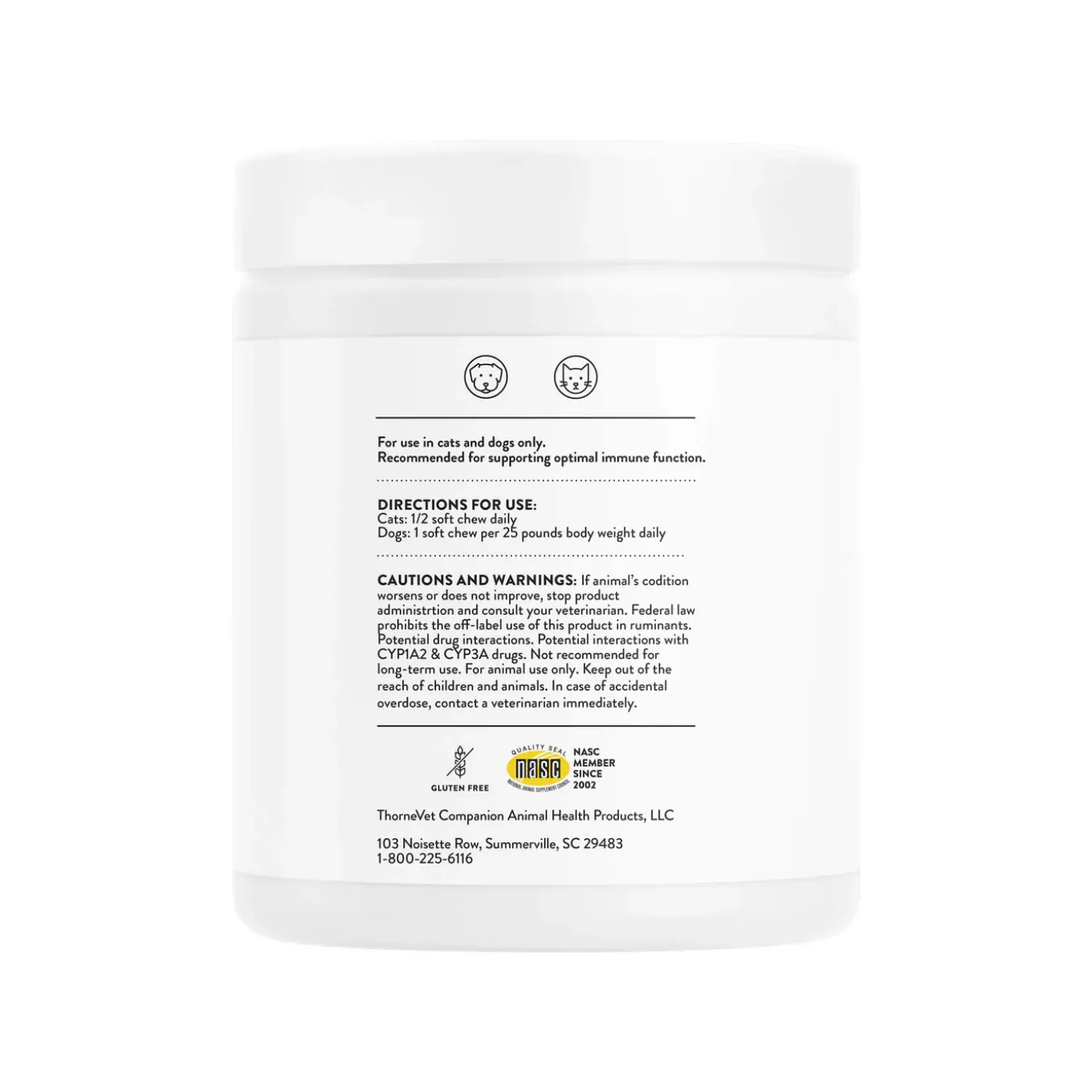 ThorneVet Immune Support Formula Dog & Cat Supplement
