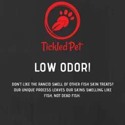 Tickled Pet Icelandic Codfish Skin Twists Dog Treats