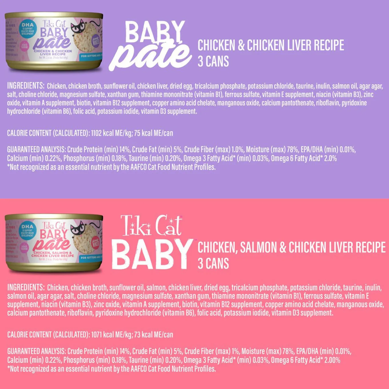 Tiki Cat Baby Pate Kitten Wet Cat Food