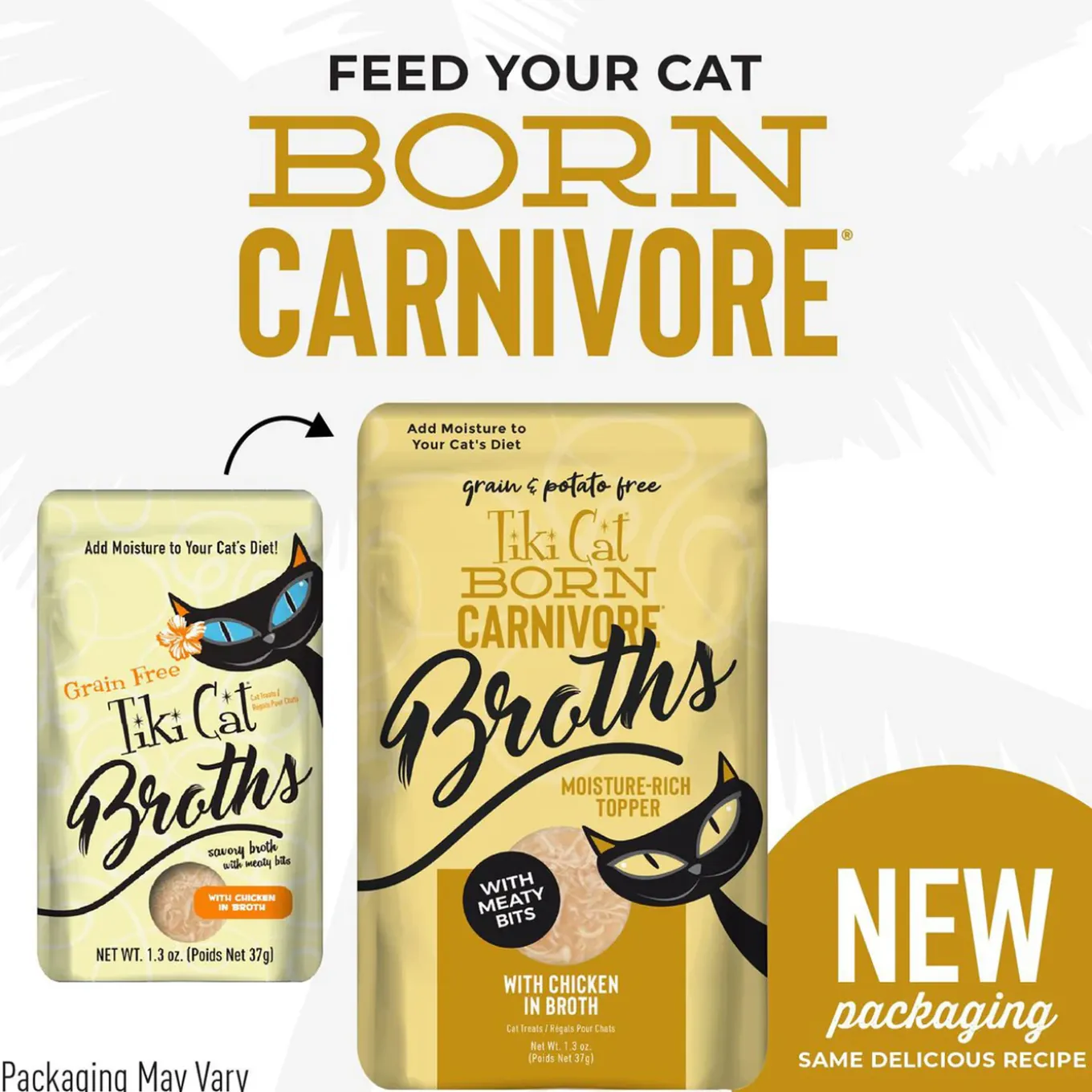 Tiki Cat Born Carnivore Broths Wet Cat Food Topper