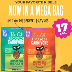 Tiki Cat Born Carnivore Indoor Health Grain-Free Dry Cat Food