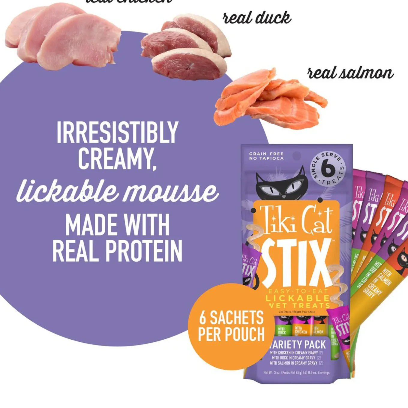 Tiki Cat Stix Lickable Mousse Cat Treats