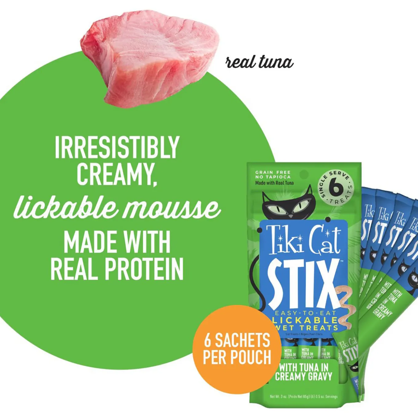 Tiki Cat Stix Lickable Mousse Cat Treats