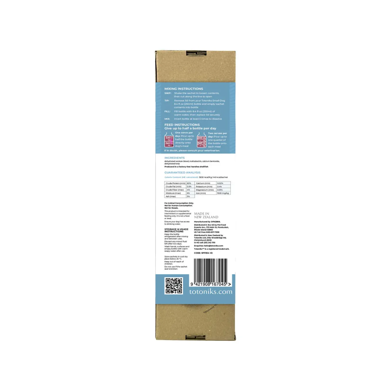 Totoniks Fussy Eater & Hydration Venison Blood Dehydrated Topper for Dogs