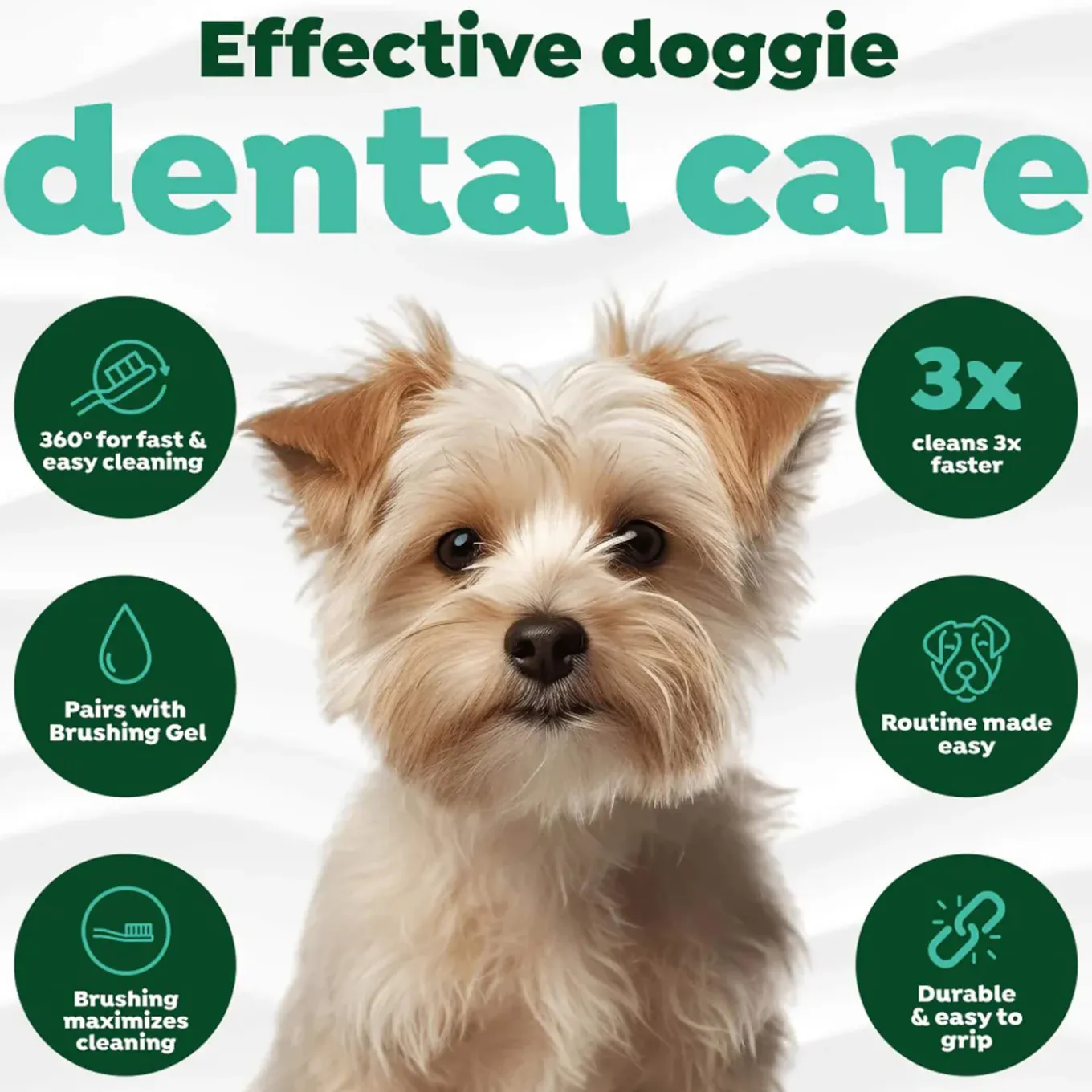 TropiClean Fresh Breath Dog & Cat Finger Brushes