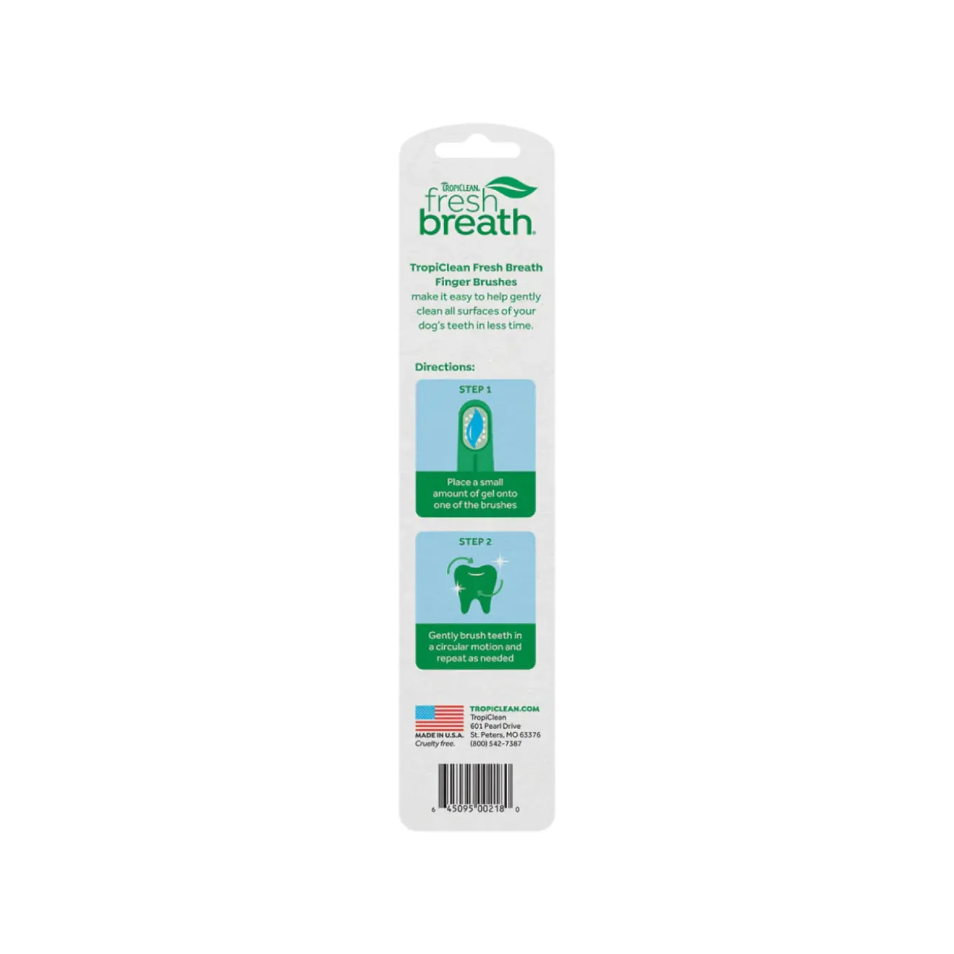 TropiClean Fresh Breath Dog & Cat Finger Brushes