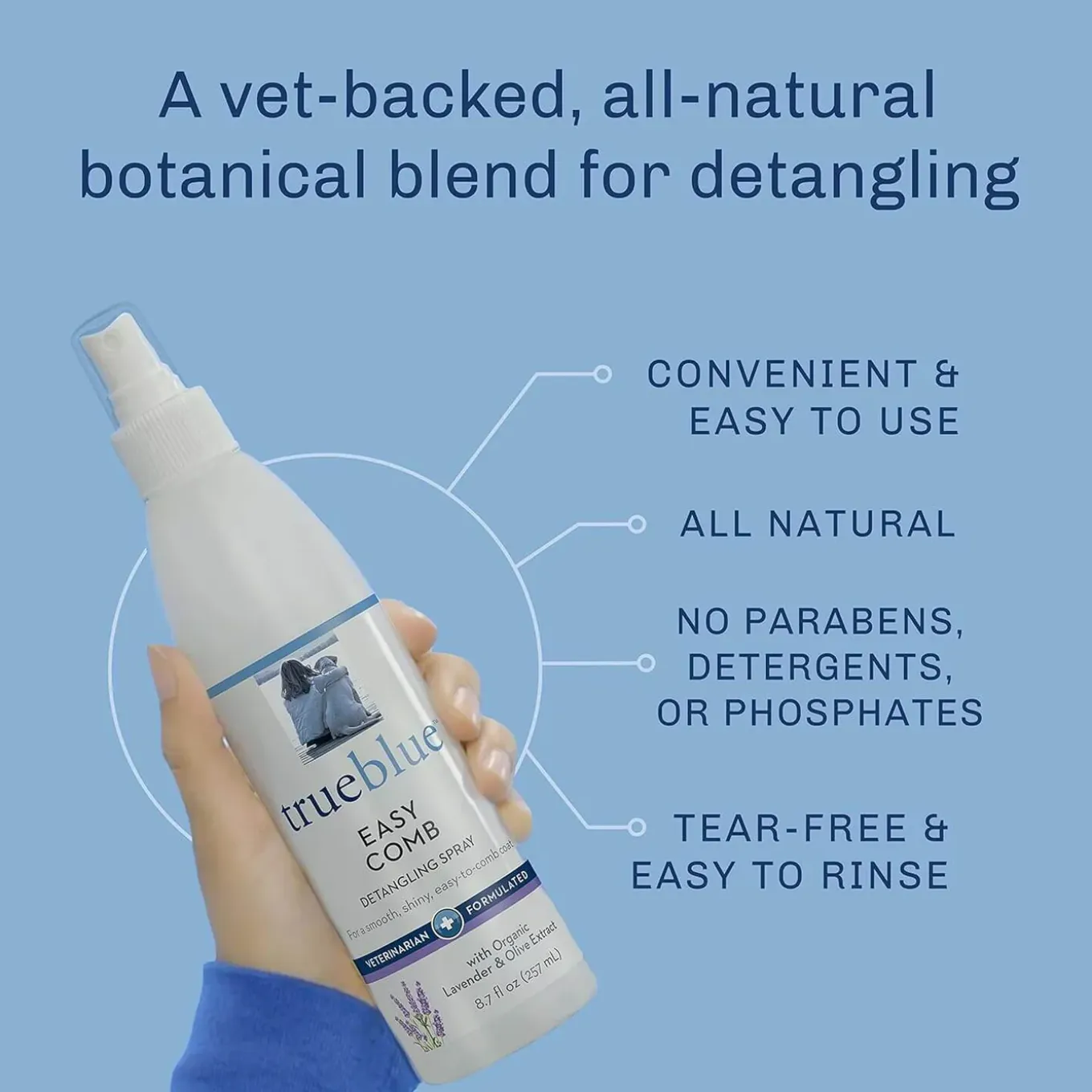 TrueBlue EasyComb Detangling Spray