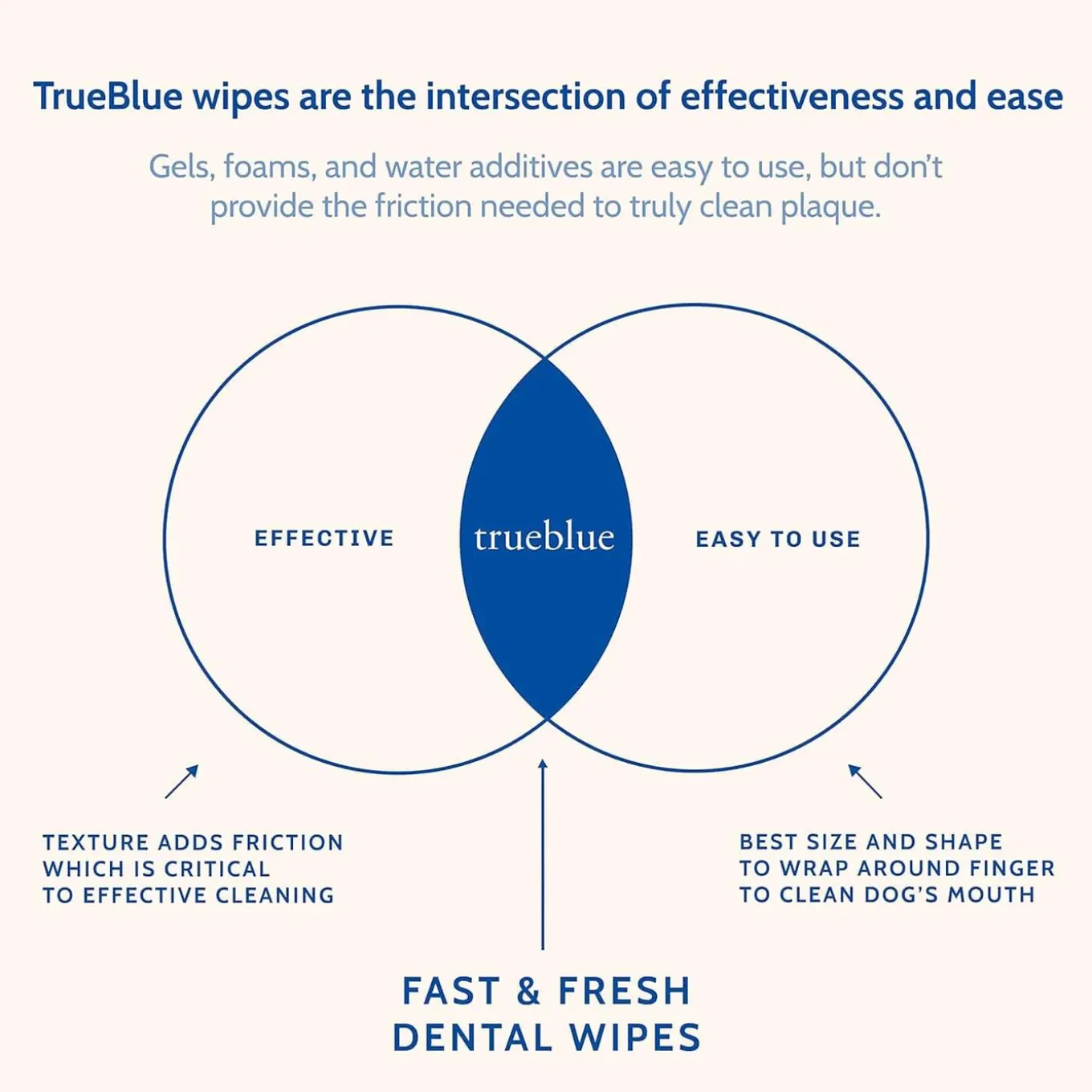 TrueBlue Fast & Fresh Dental Swipes