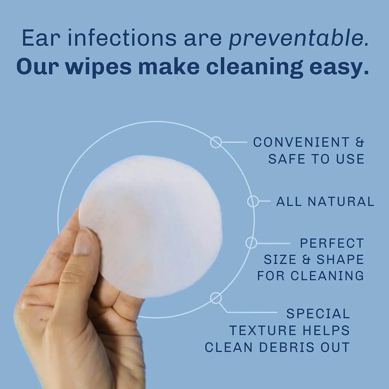 TrueBlue Super Easy Ear Wipes
