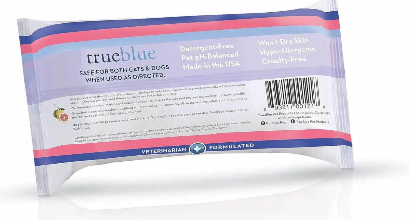 TrueBlue Super Fresh Body and Paw Wipes