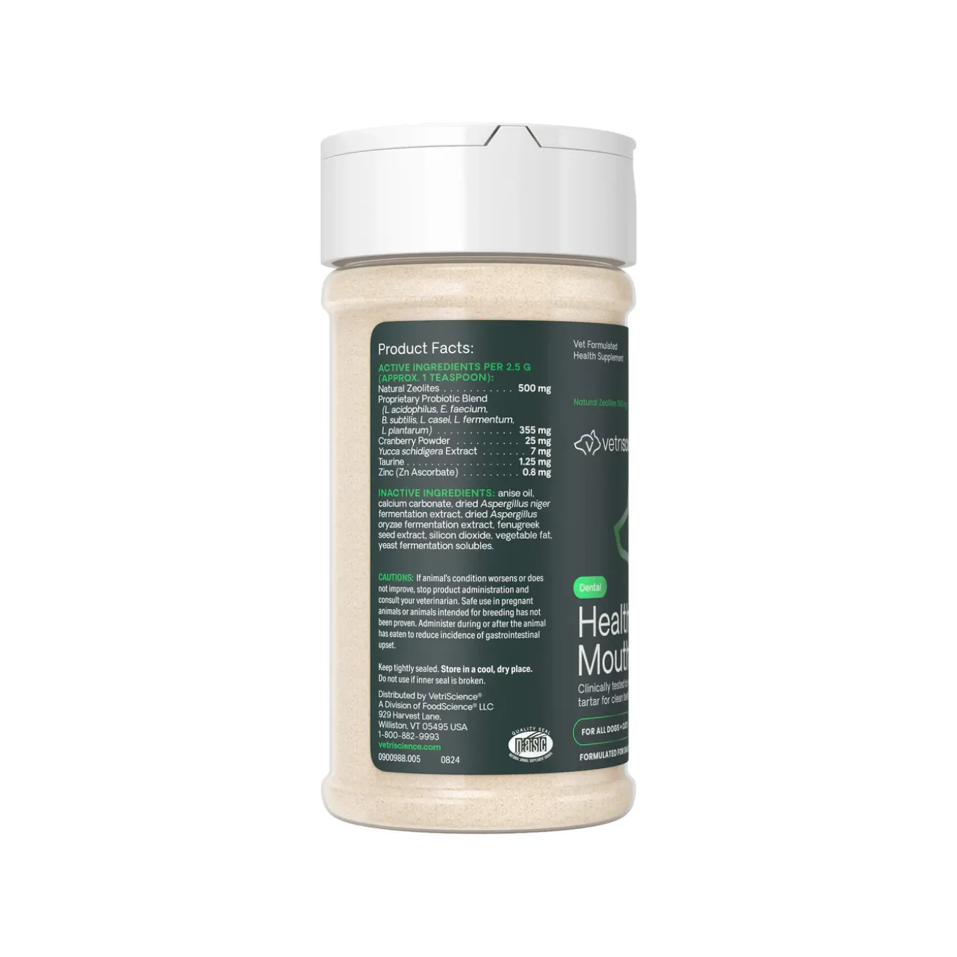 VetriScience Dental Care Powder Supplement for Dogs & Cats