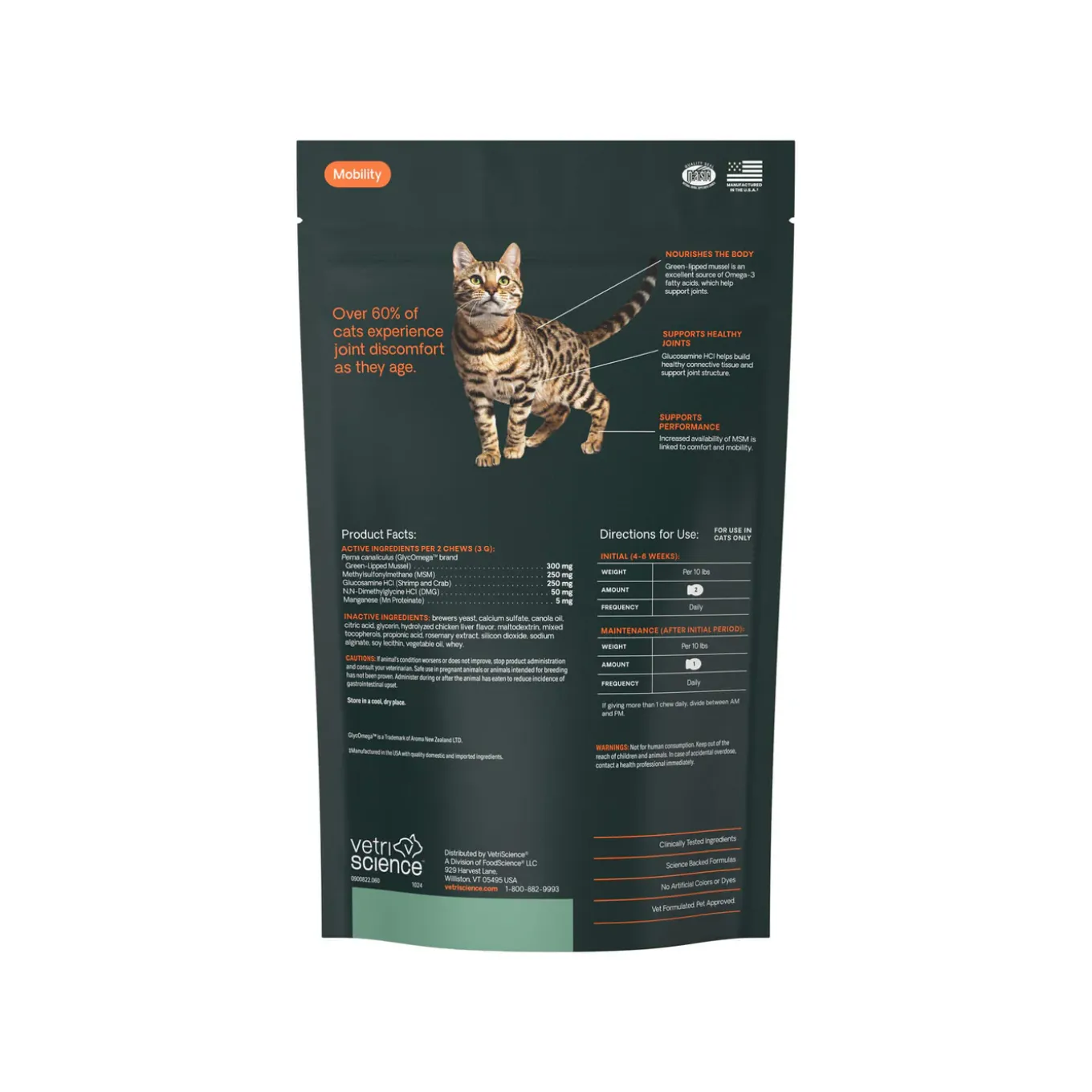 VetriScience Healthy Hip & Joint Supplements for Cats