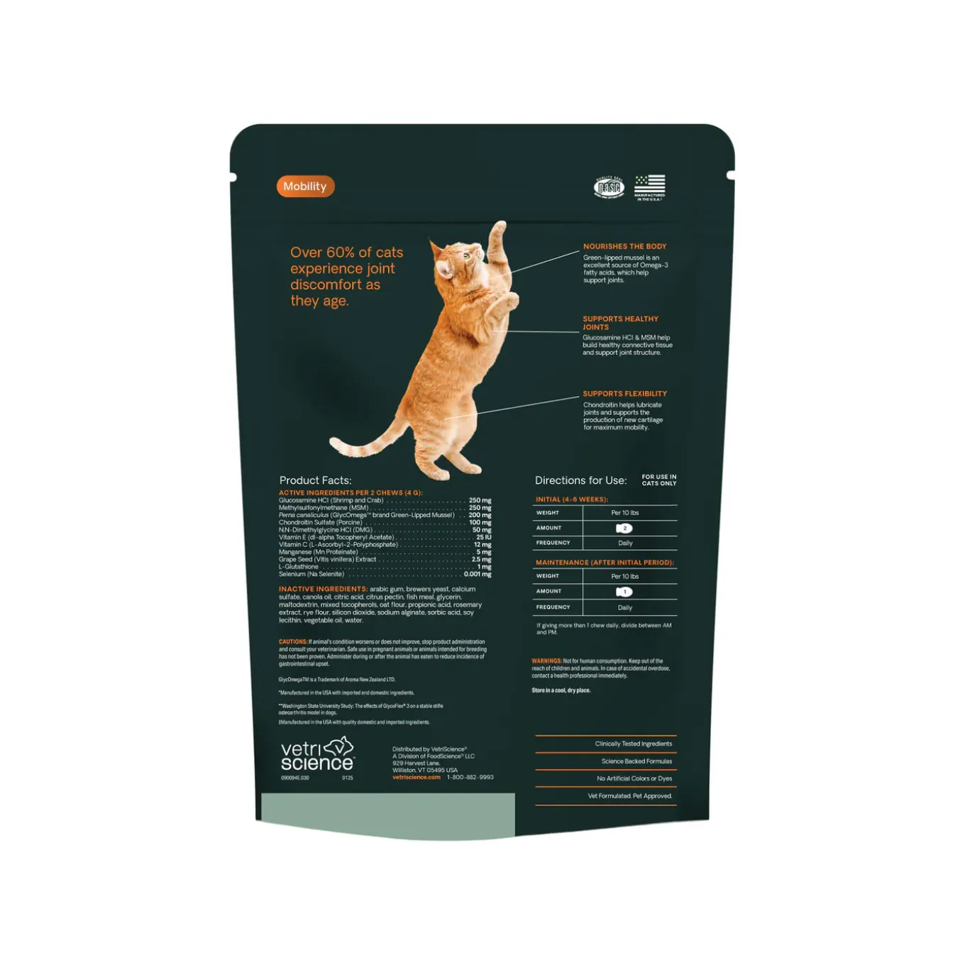 VetriScience Healthy Hip & Joint Supplements for Cats