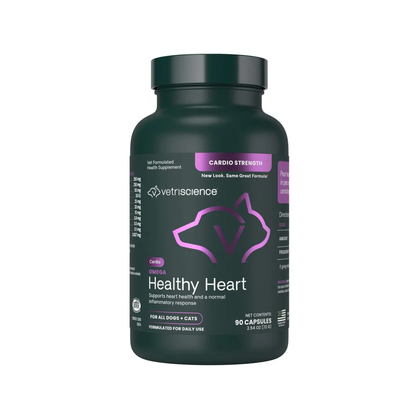 VetriScience Omega Healthy Heart Supplement for Dogs & Cats