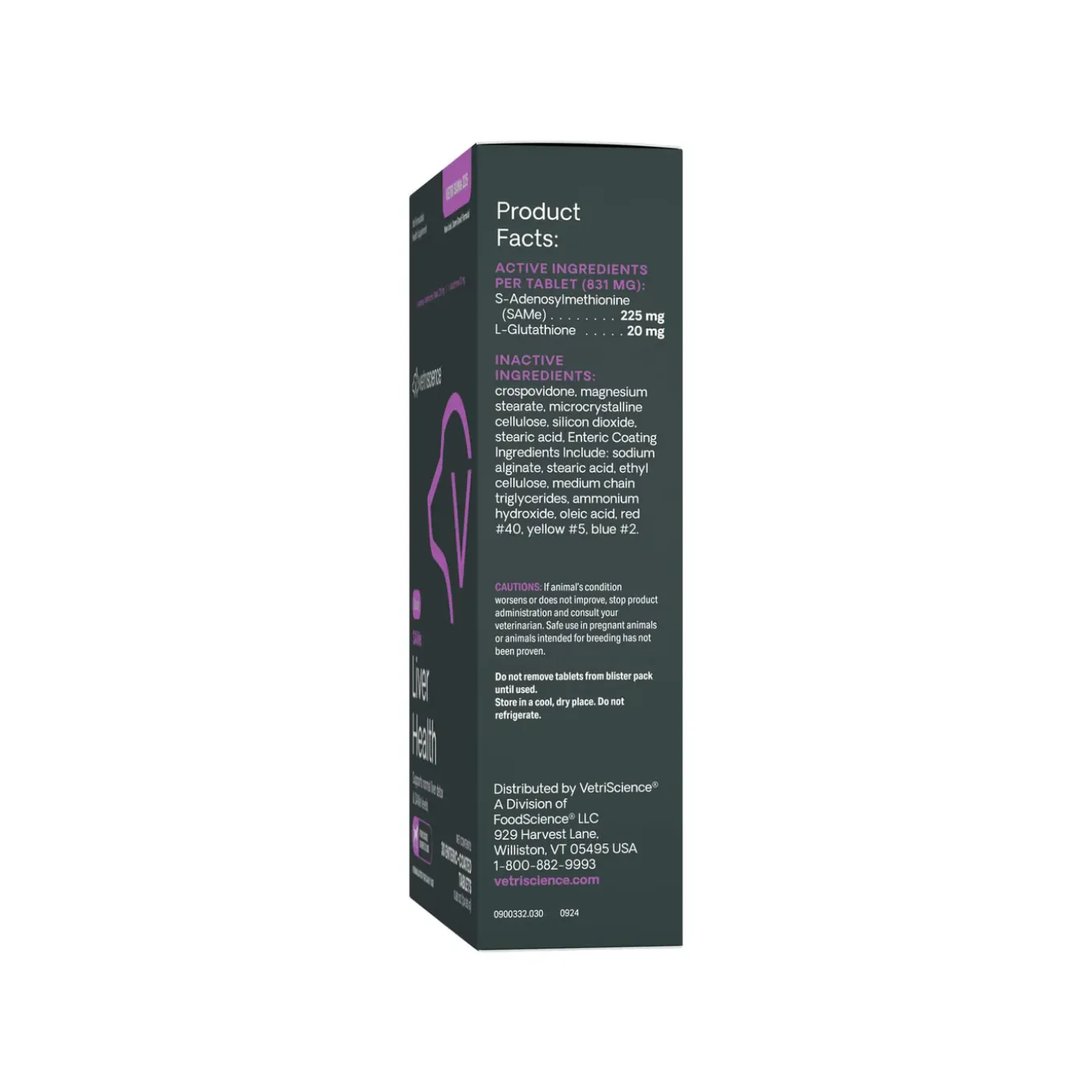 VetriScience SAMe Liver Health Supplement for Dogs & Cats