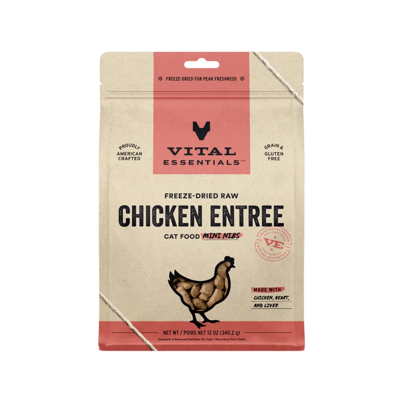 Vital Essentials Raw Freeze-Dried Mini Nibs Entree for Cats