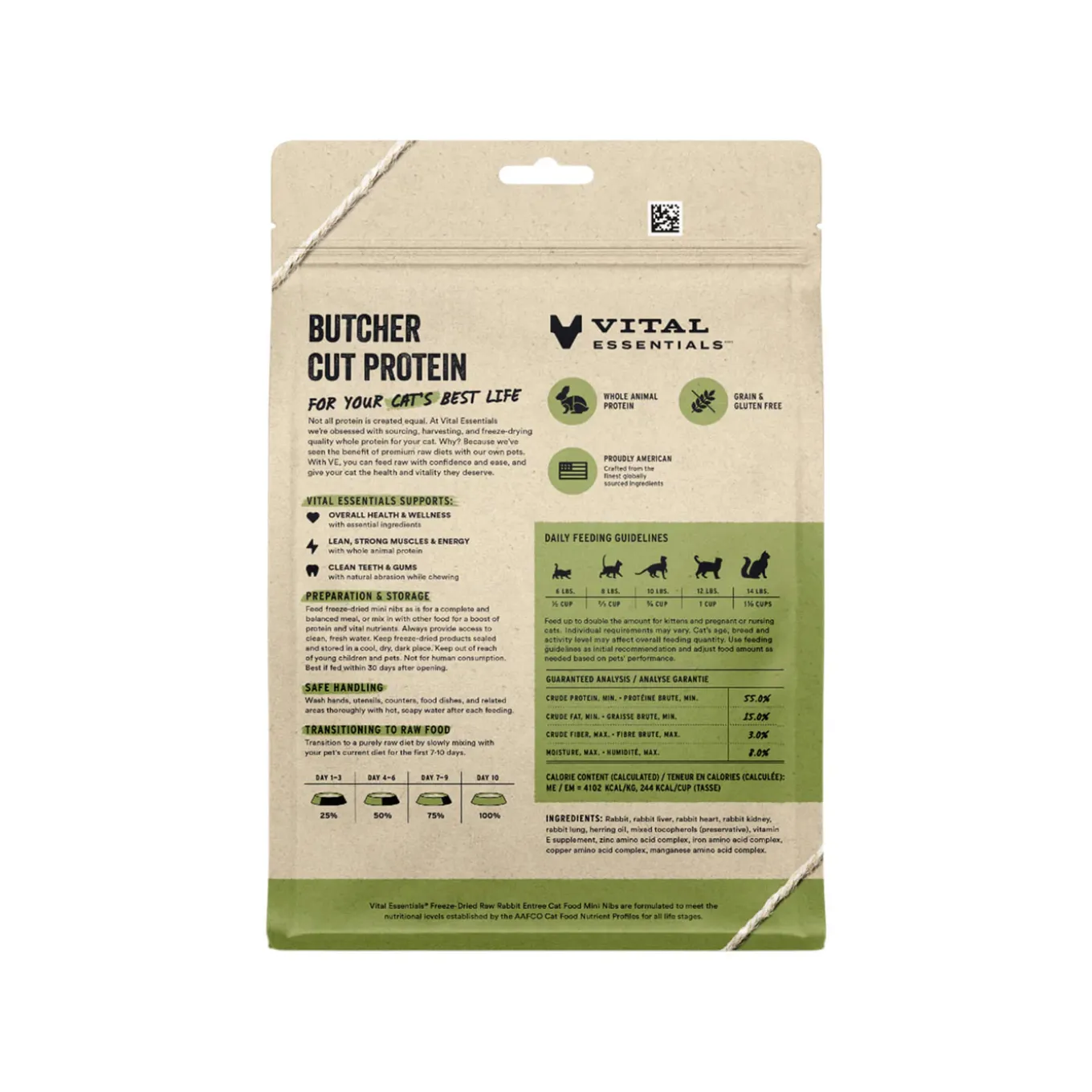 Vital Essentials Raw Freeze-Dried Mini Nibs Entree for Cats