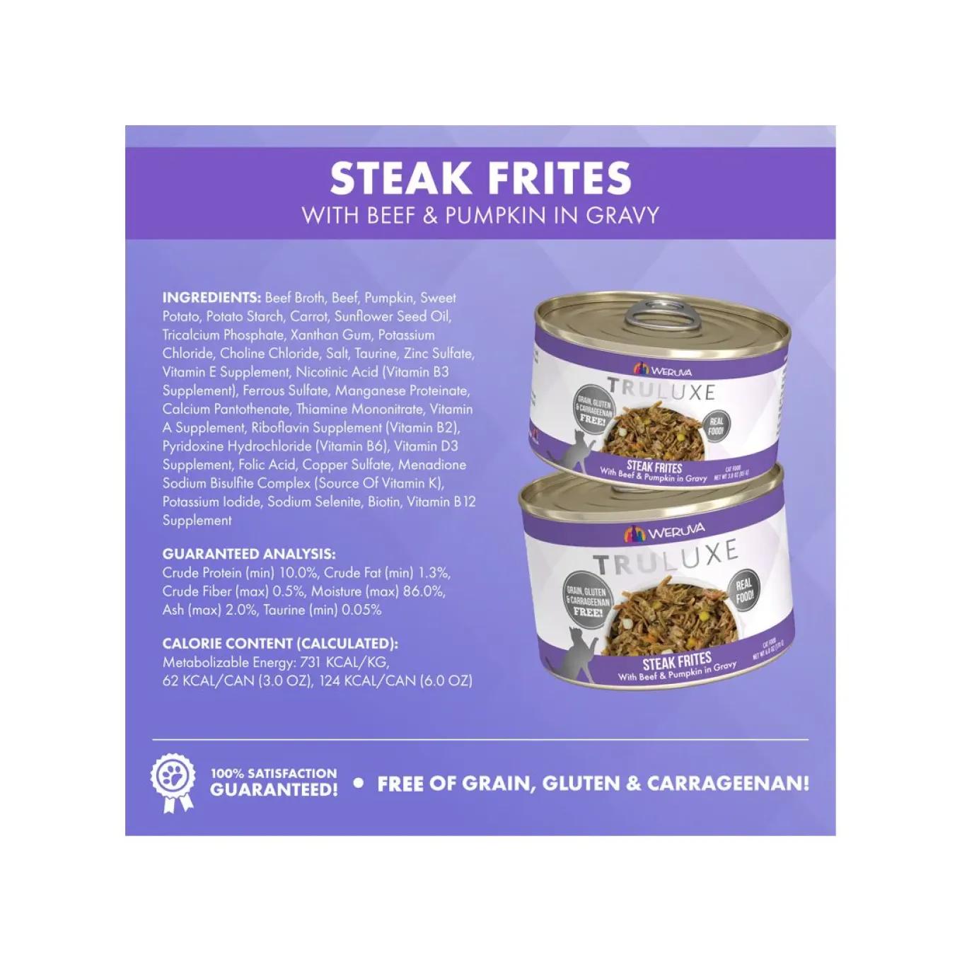 Weruva Truluxe Grain-Free Canned Cat Food