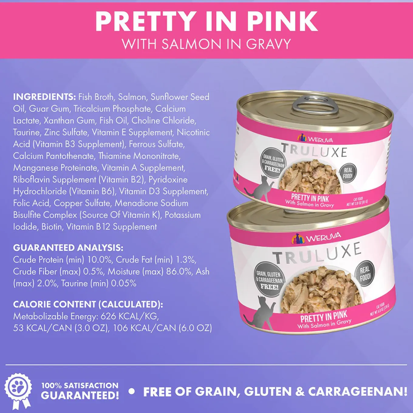 Weruva Truluxe Grain-Free Canned Cat Food