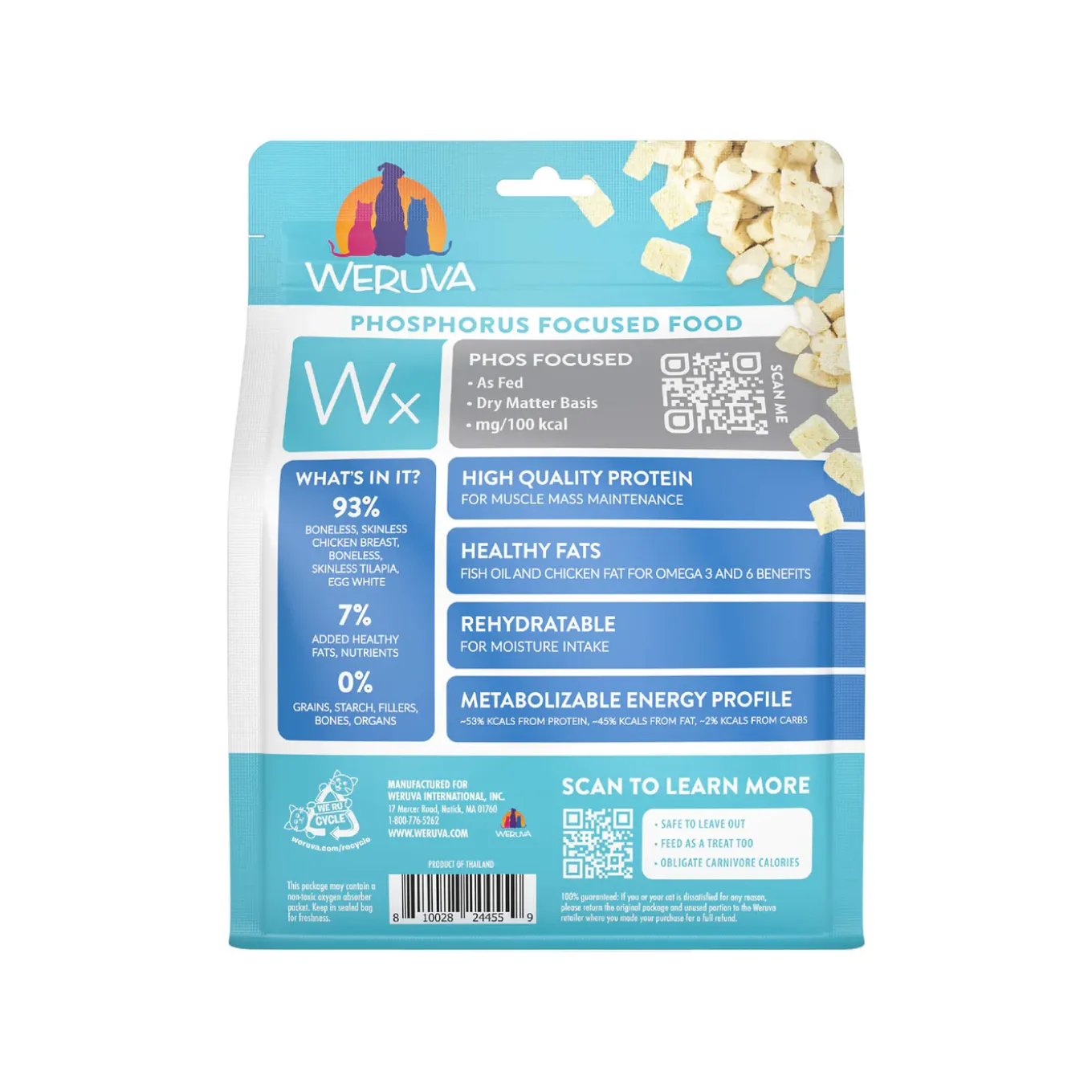 Weruva Wx Phosphorus Focused Freeze Dried Formula for Cats