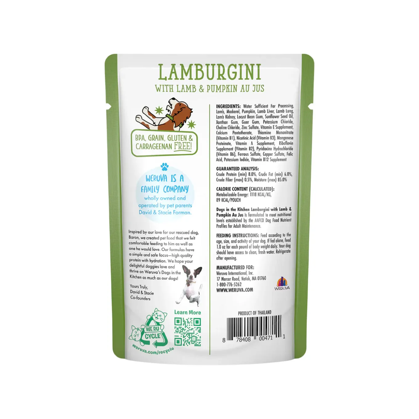 Weruva Dogs in the Kitchen Wet Dog Food Pouches