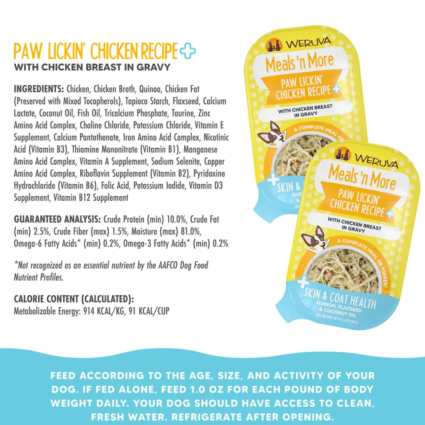 Weruva Meals 'n More Skin & Coat Wet Dog Food