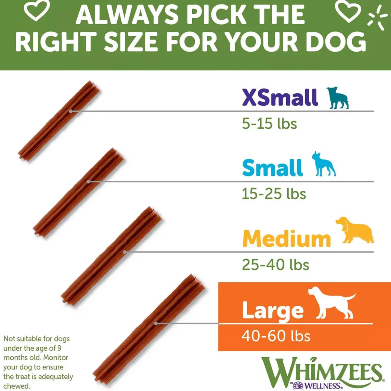 Whimzees Vegetarian Dental Chews for Dogs