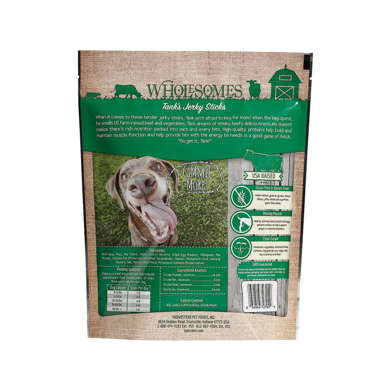 Wholesomes Jerky Sticks Grain Free Dog Treats