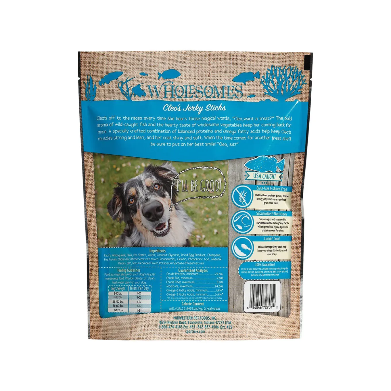 Wholesomes Jerky Sticks Grain Free Dog Treats