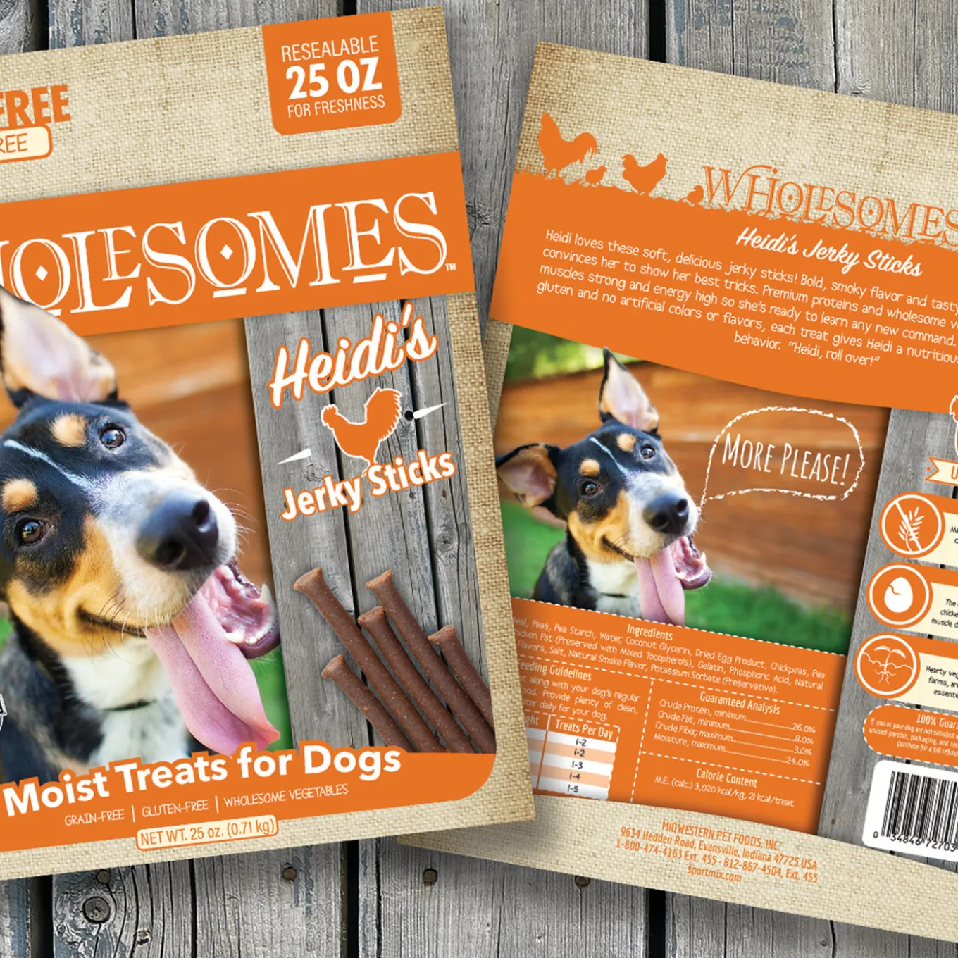 Wholesomes Jerky Sticks Grain Free Dog Treats