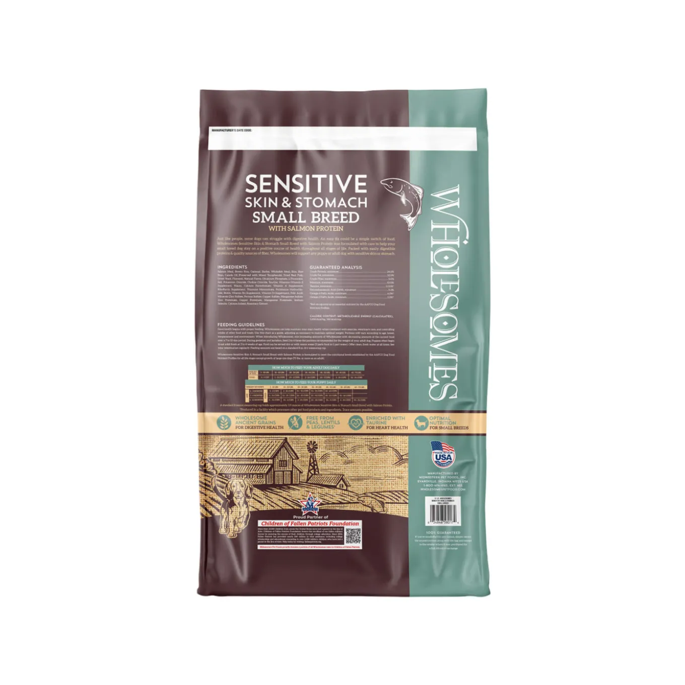 Wholesomes Sensitive Skin & Stomach Small Breed Dry Dog Food