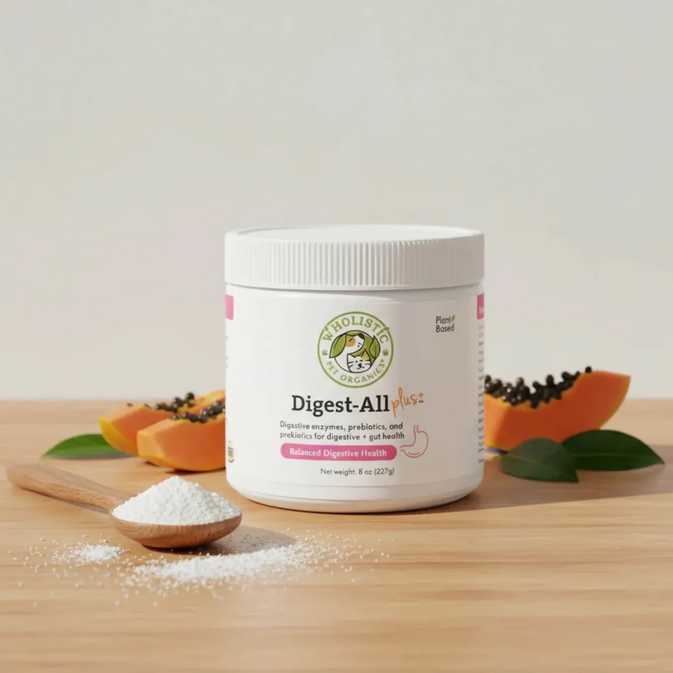 Wholistic Pet Organics Digest-All Plus Digestive Enzymes & Probiotics for Dogs & Cats