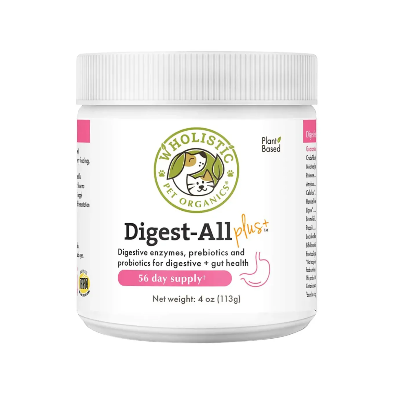 Wholistic Pet Organics Digest-All Plus Digestive Enzymes & Probiotics for Dogs & Cats