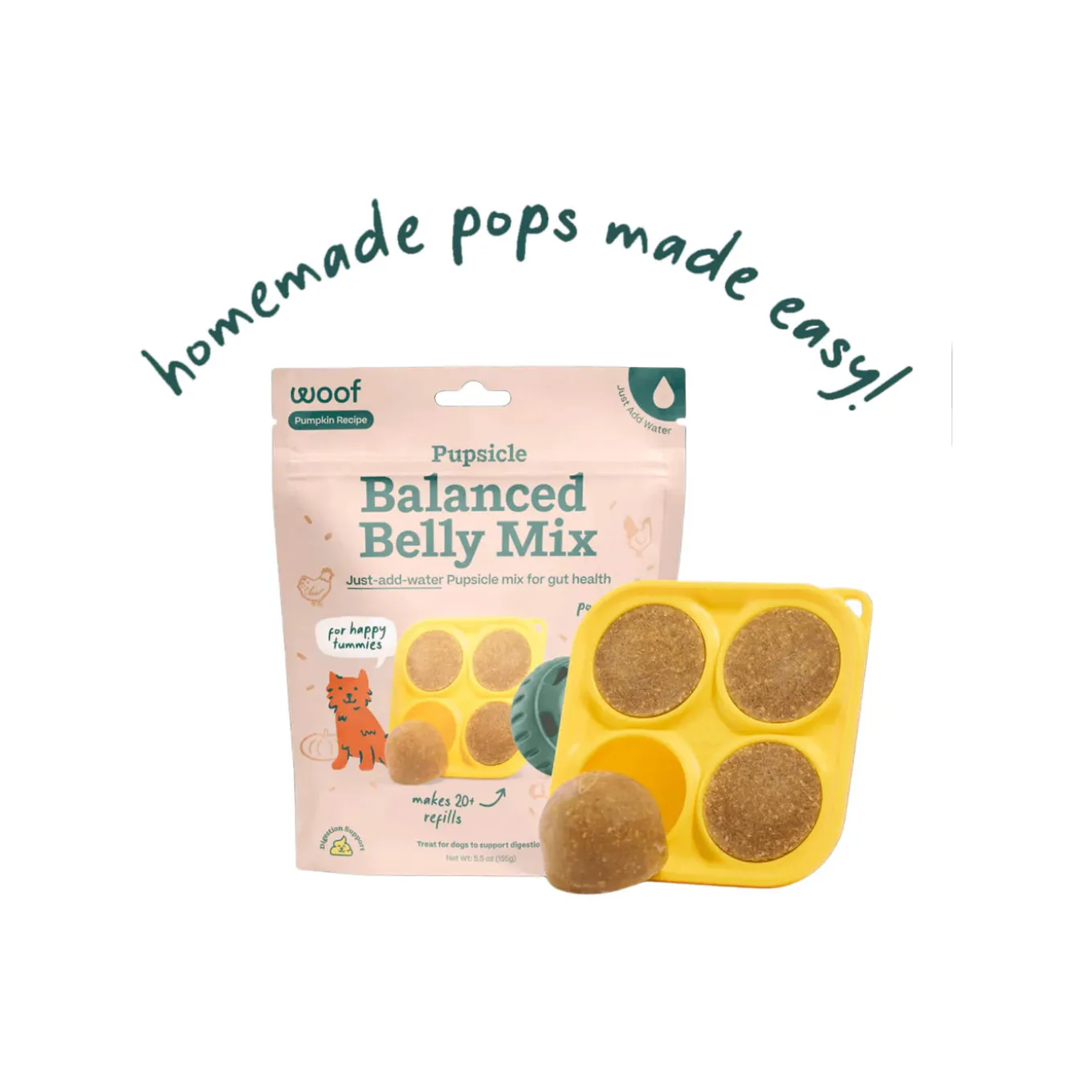 Woof Pupsicle Mix for Dogs 5.5 oz