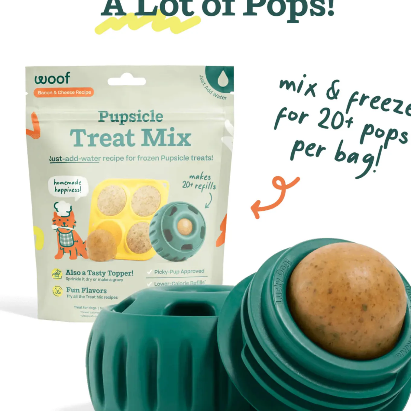 Woof Pupsicle Mix for Dogs 5.5 oz