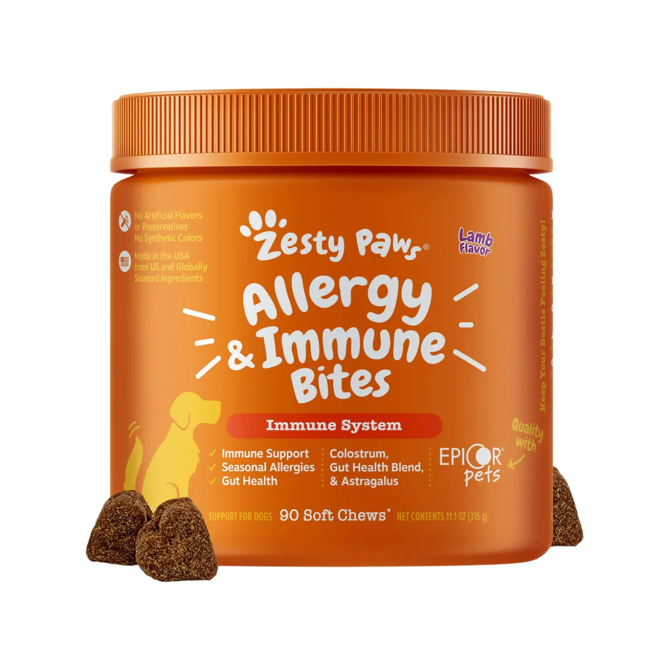 Zesty Paws Allergy & Immune Bites for Dogs