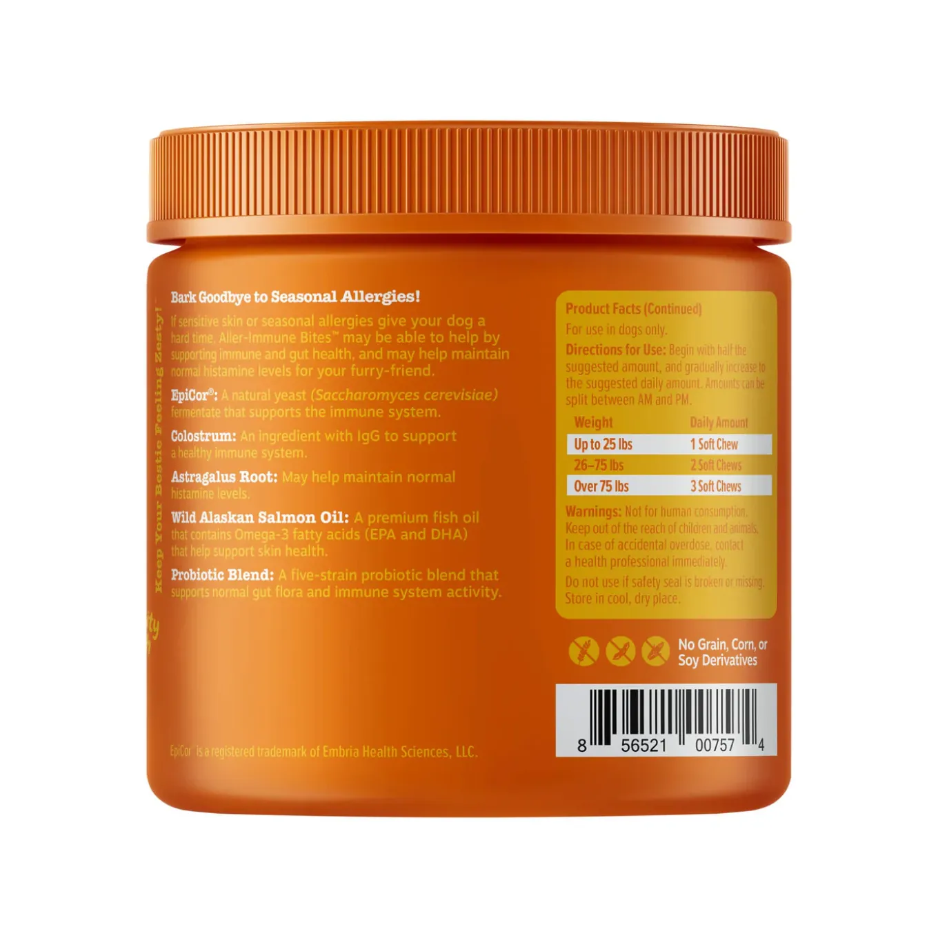 Zesty Paws Allergy & Immune Bites for Dogs