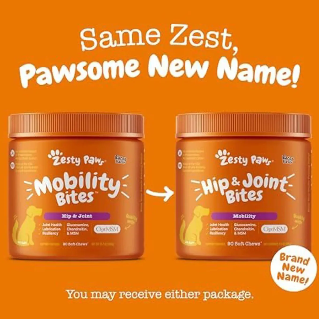 Zesty Paws Hip & Joint Bites for Dogs
