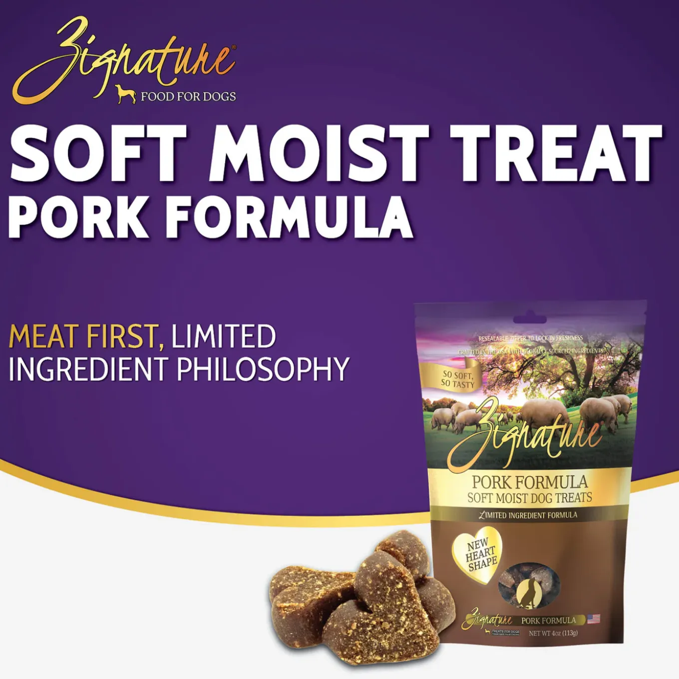 Zignature Soft Moist Treats For Dog