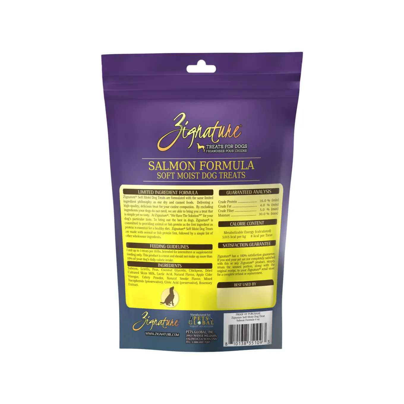 Zignature Soft Moist Treats For Dog