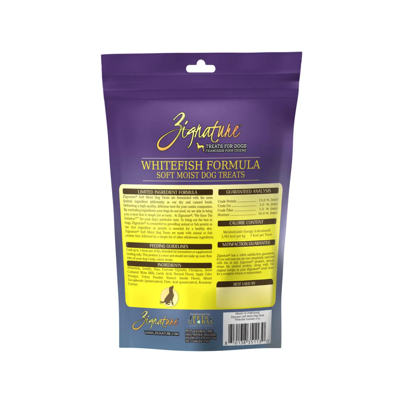Zignature Soft Moist Treats For Dog