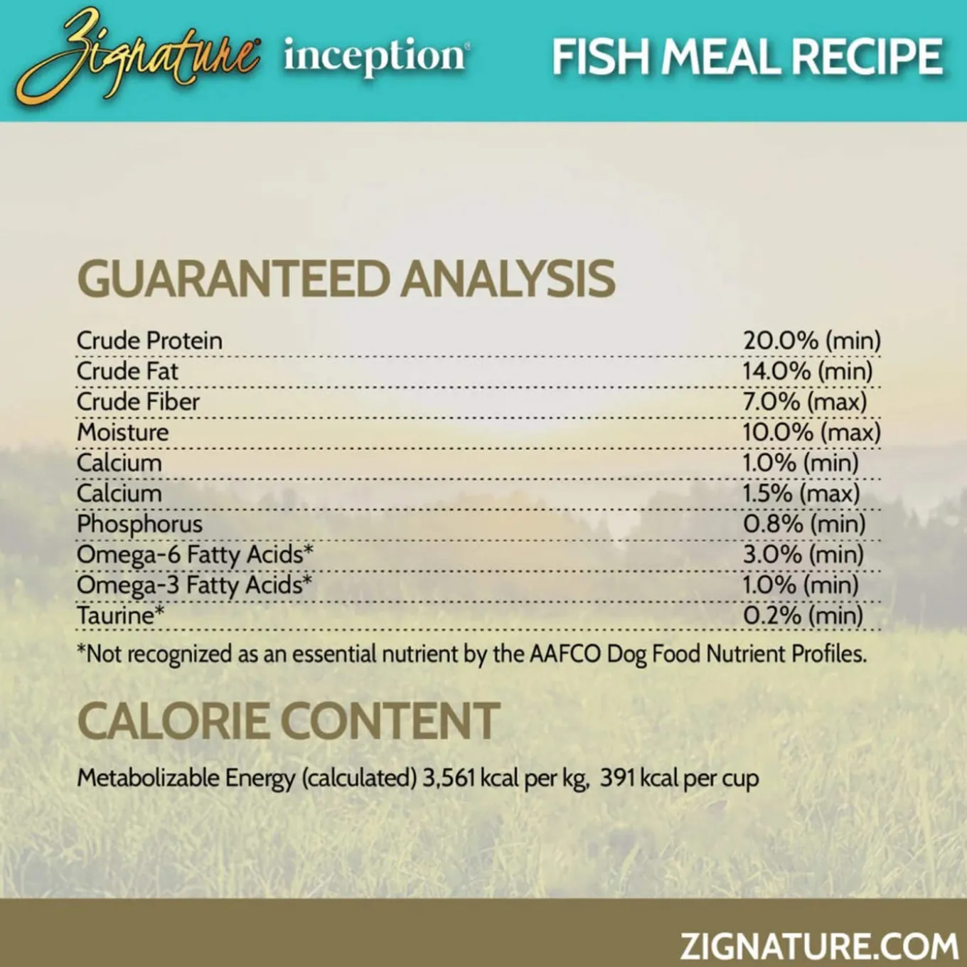 Zignature Inception Grain Inclusive Dry Dog Food